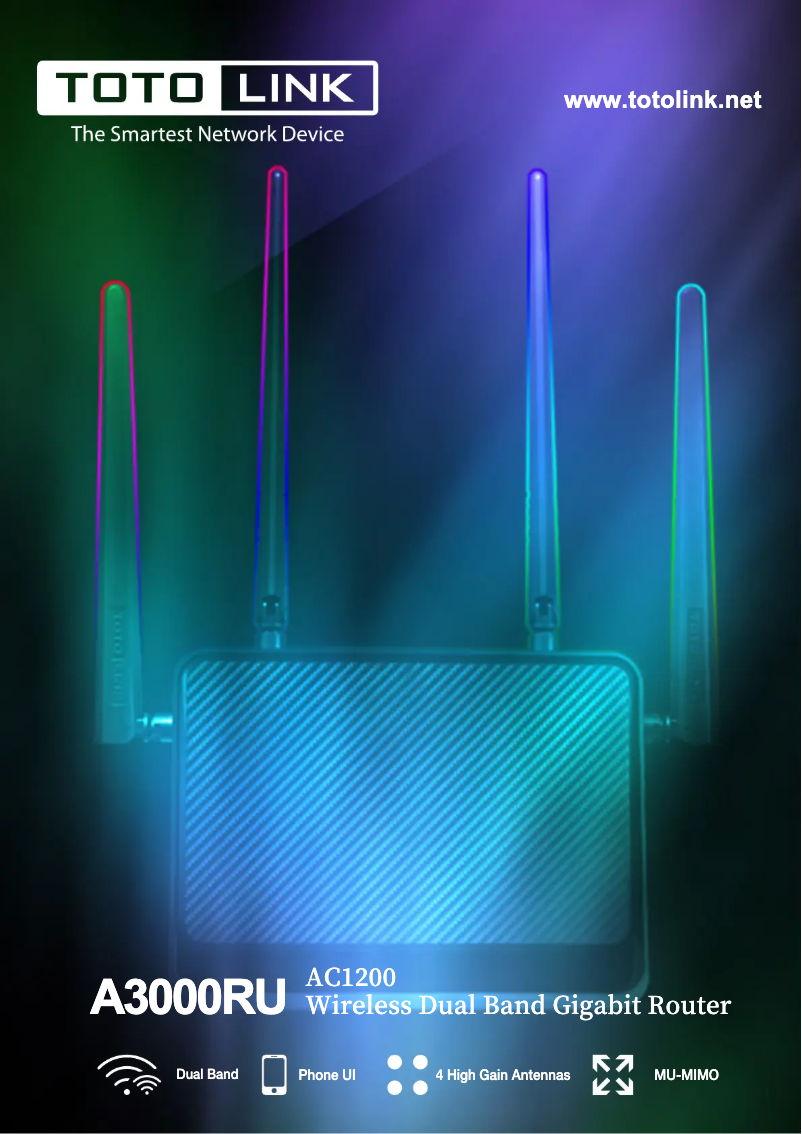 Imagen de la primera página del manual del dispositivo A3000RU