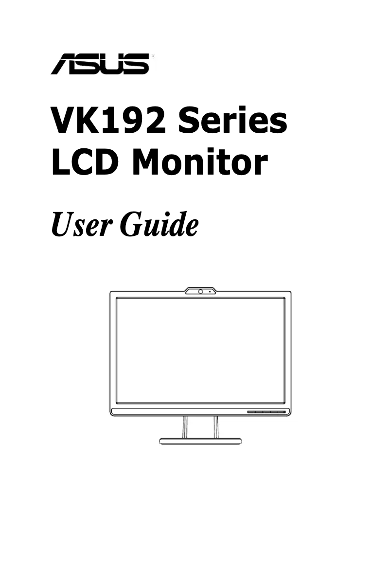 Página 1 del manual Manual de usuario Asus VK192S