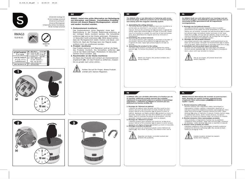 Imagen de la primera página del manual del dispositivo 10.018.33