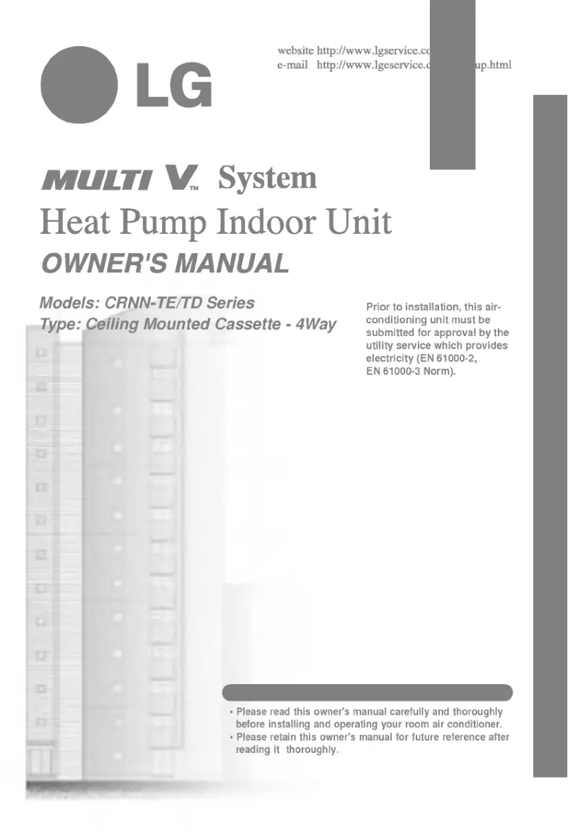 Página 1 del manual Manual de usuario LG CRNN246TDA0