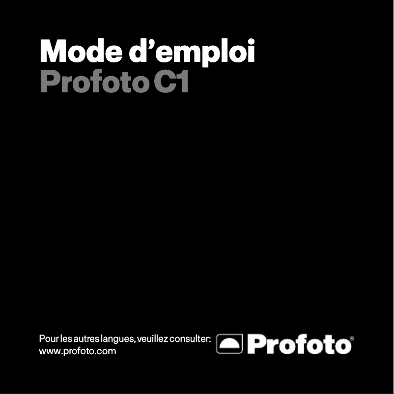 Página 1 del manual Manual de usuario Profoto C1