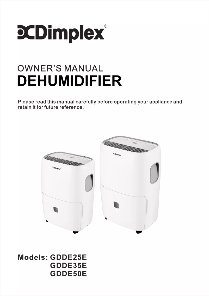 Página 1 del manual Manual de instrucciones Dimplex GDDE35E