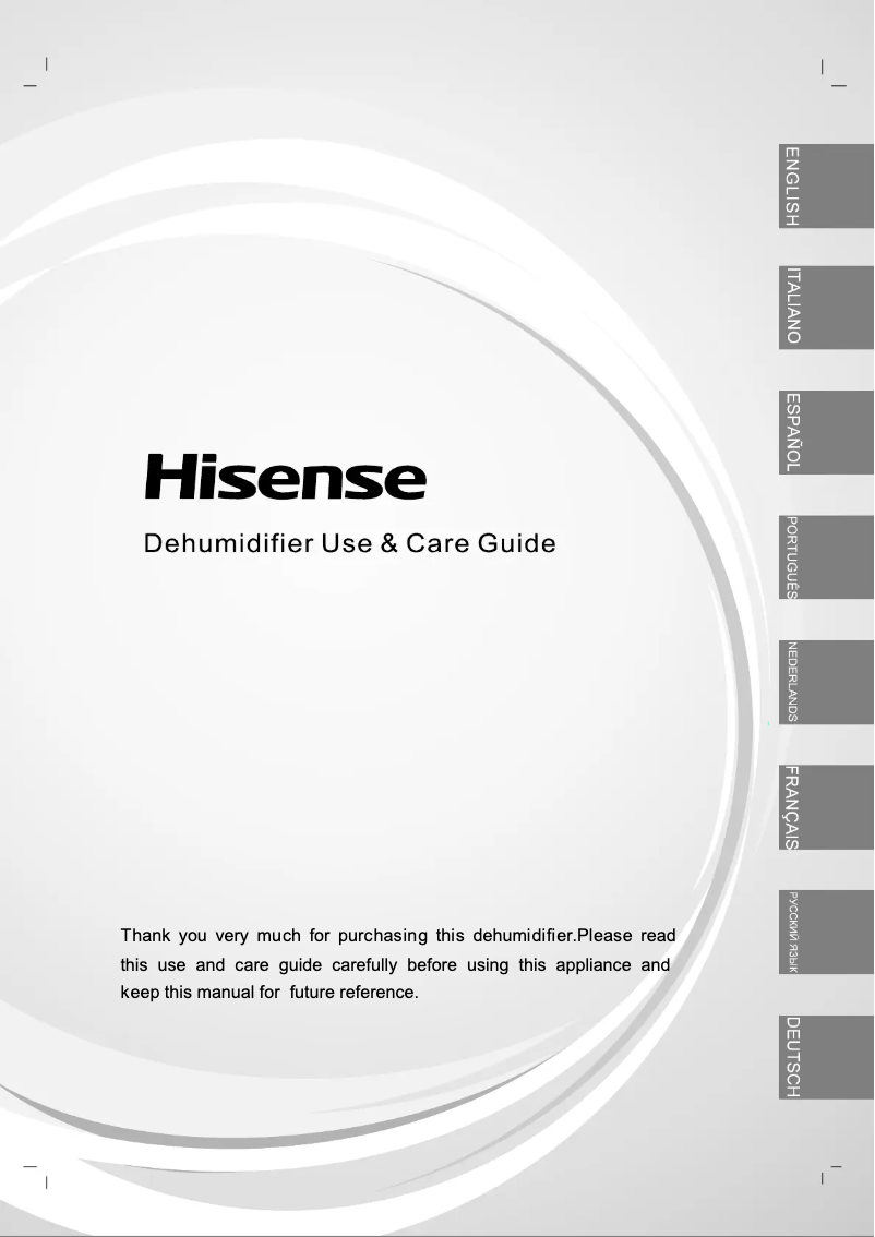 Página 1 del manual Manual de usuario Hisense D12HW