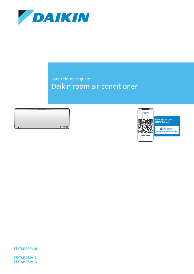 Página nº 1 - Manual de usuario Daikin FTXTM40S2V1B