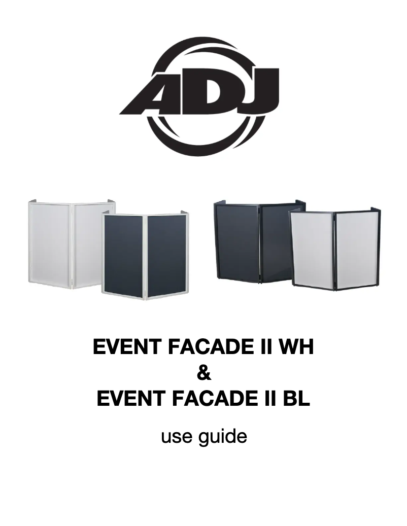 Imagen de la primera página del manual del dispositivo Event Facade II WH