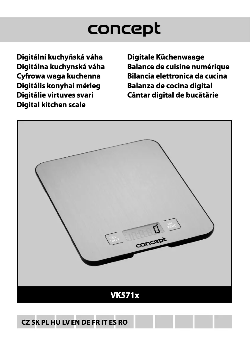 Imagen de la primera página del manual del dispositivo VK5711