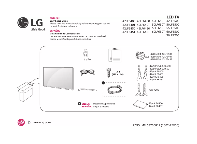 Página 1 del manual Manual de usuario LG 42LF6400
