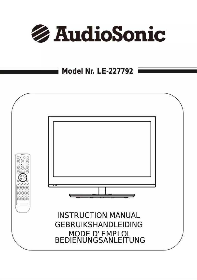 Página 1 del manual Manual de usuario AudioSonic LE-227792