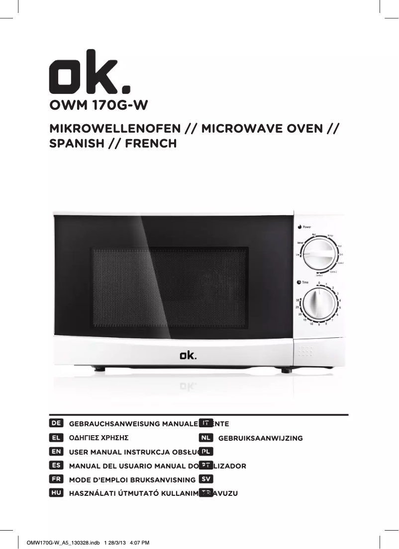 Página 1 del manual Manual de usuario OK OWM 170G