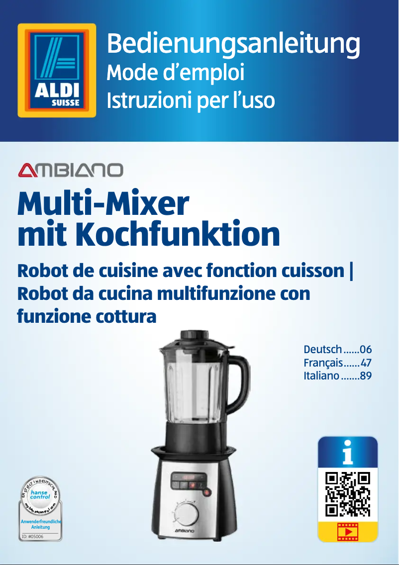 Imagen de la primera página del manual del dispositivo GT-MM-01CH