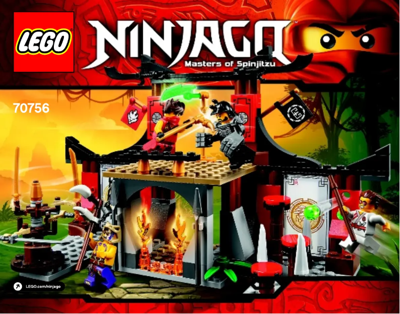 Página 1 del manual Manual de usuario Lego Ninjago 70756