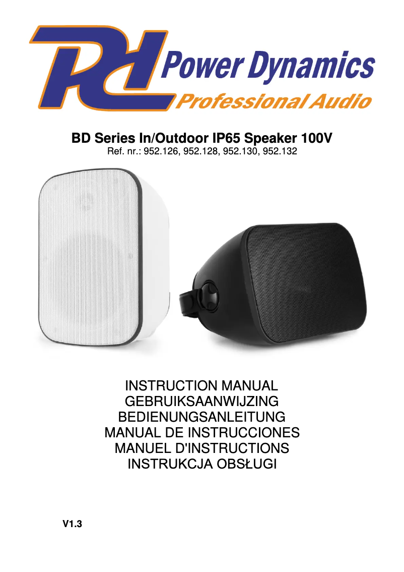 Página nº 1 - Manual de usuario Power Dynamics BD50TW