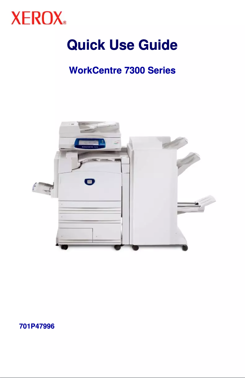 Imagen de la primera página del manual del dispositivo WorkCentre 7328