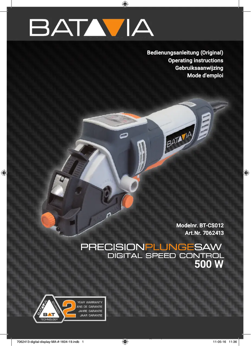 Imagen de la primera página del manual del dispositivo BT-CS012