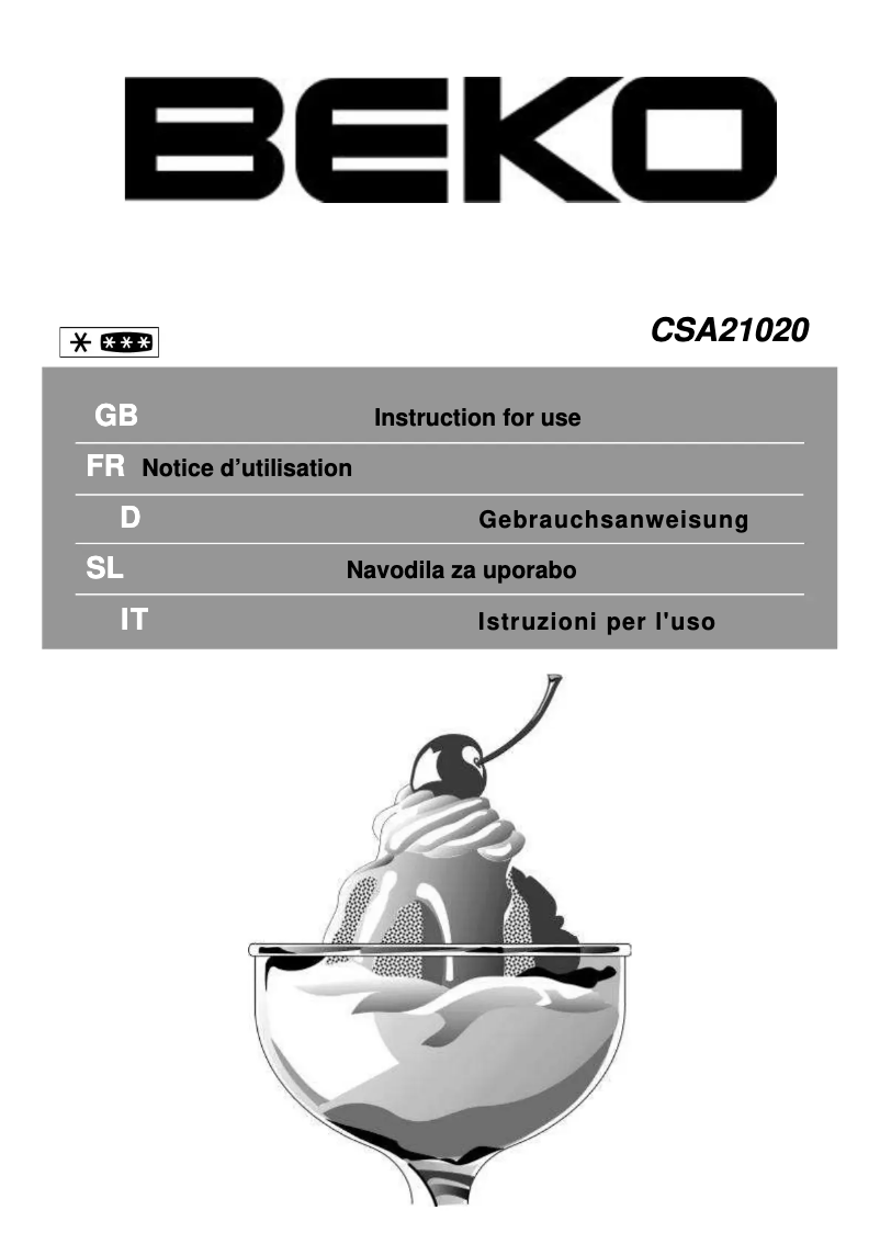 Imagen de la primera página del manual del dispositivo CSA 21020