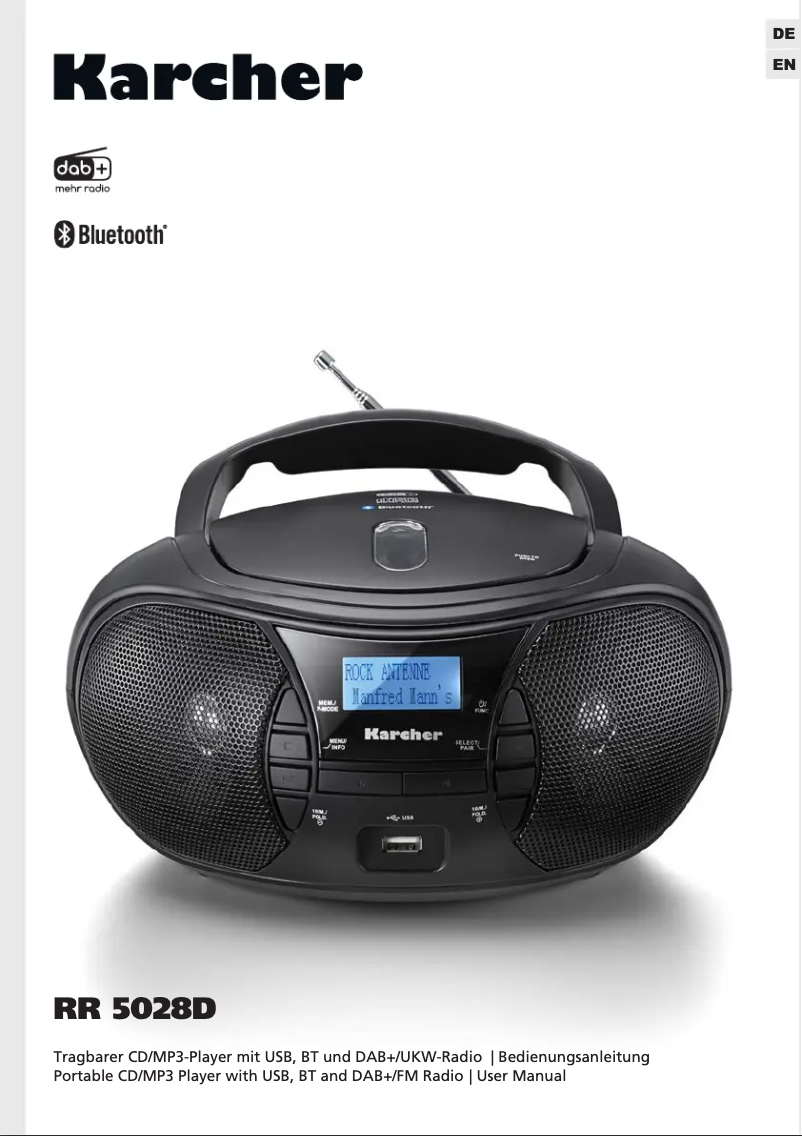 Página nº 1 - Manual de usuario Kärcher RR 5028D