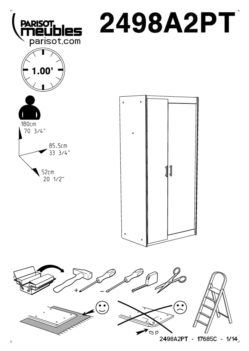 Imagen de la primera página del manual del dispositivo Charly 2498A2PT