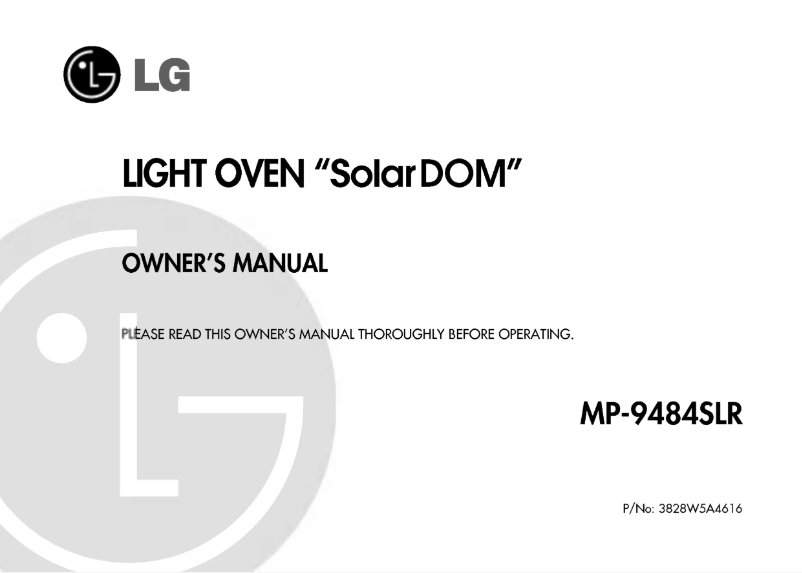 Imagen de la primera página del manual del dispositivo MP-9483SLR