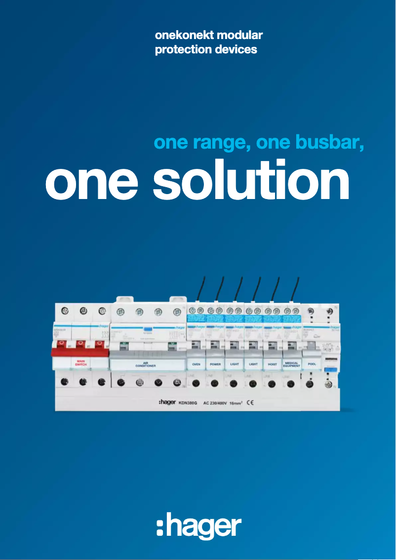 Página 1 del manual Folleto Hager ADX406T