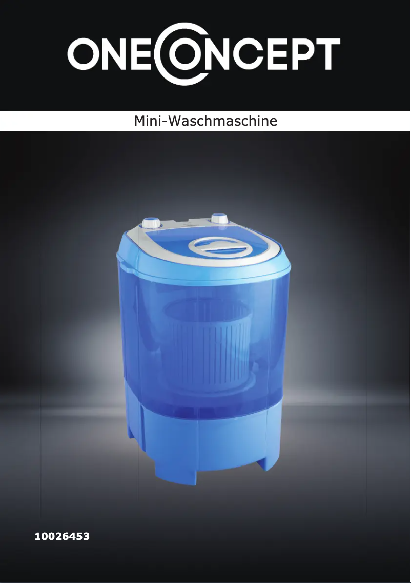 Página 1 del manual Manual de usuario OneConcept Sg003