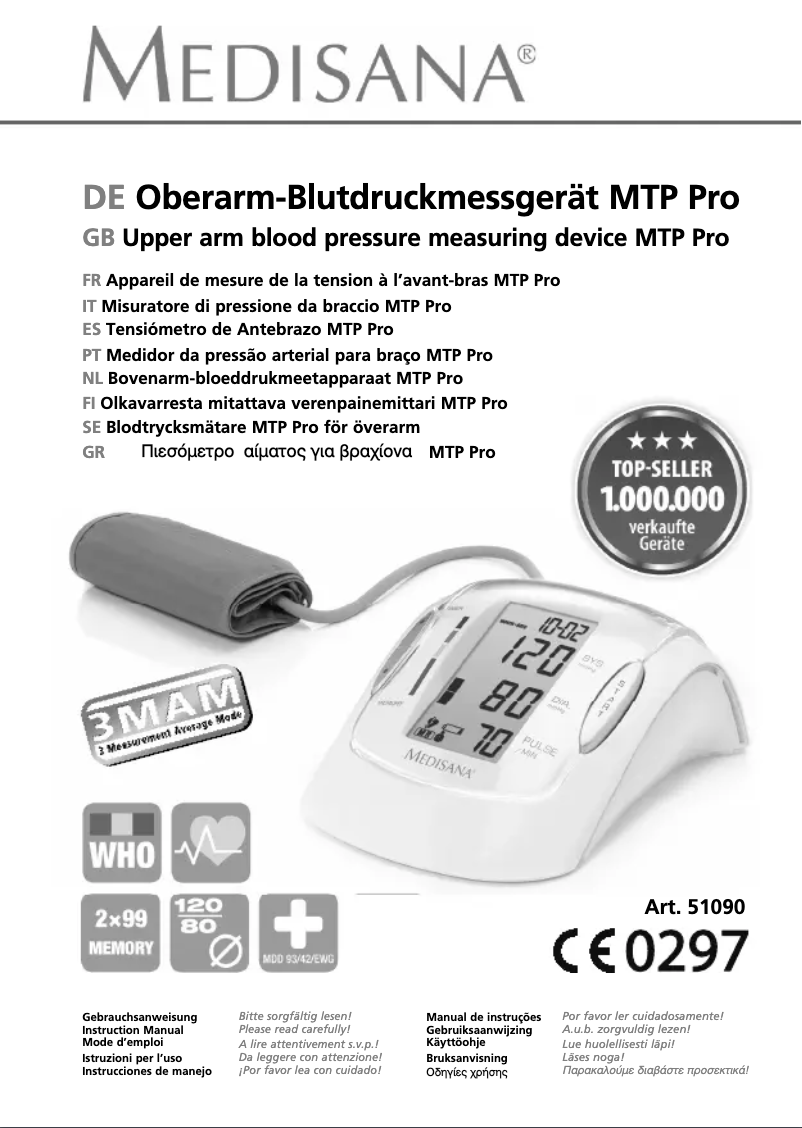 Imagen de la primera página del manual del dispositivo MTP Pro