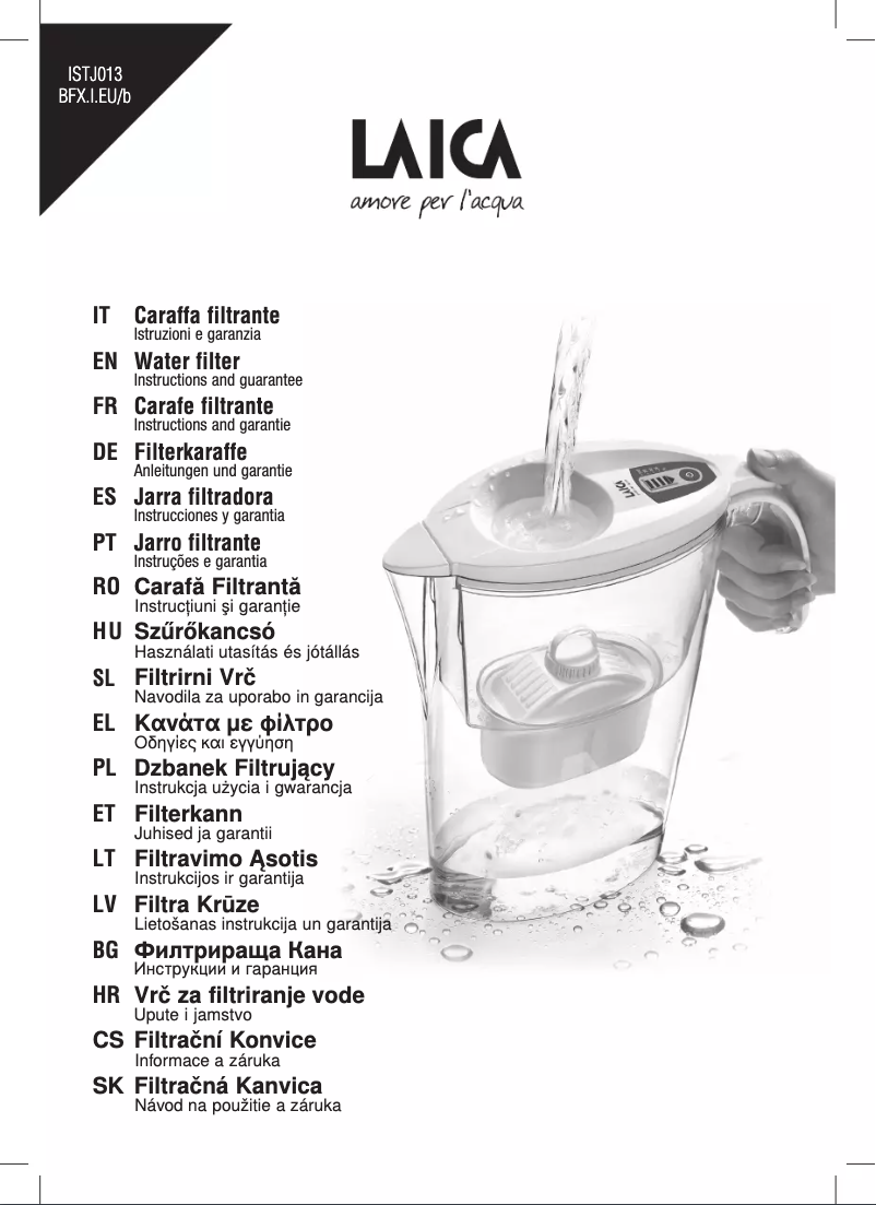 Imagen de la primera página del manual del dispositivo J35-HC