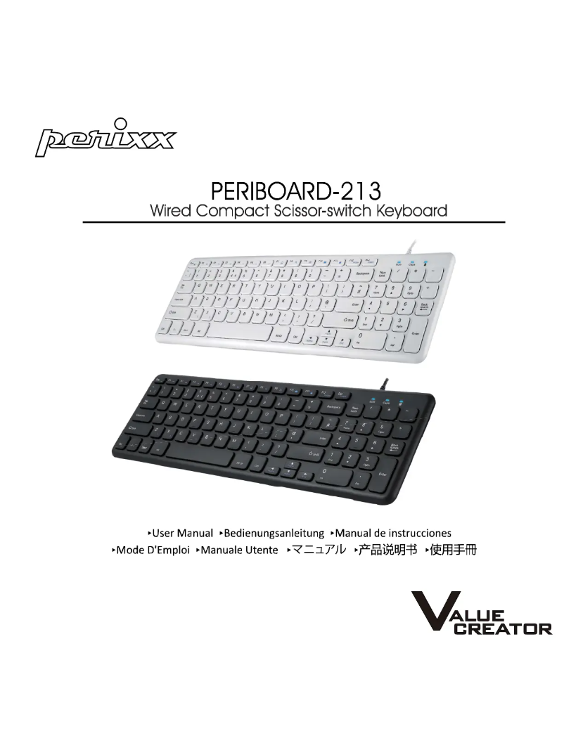 Imagen de la primera página del manual del dispositivo PERIBOARD-213