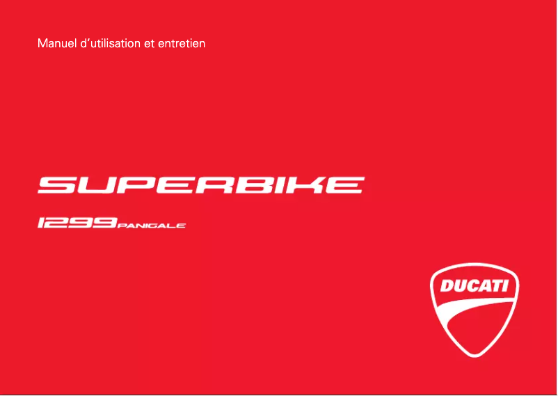 Página 1 del manual Manual de usuario Ducati 1299 Panigale (2015)