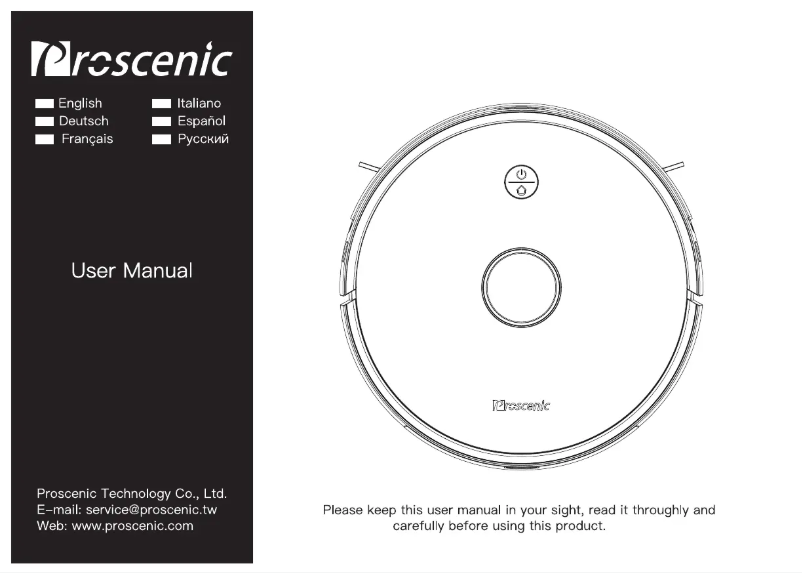 Página 1 del manual Manual de usuario Proscenic M7