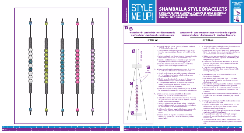 Imagen de la primera página del manual del dispositivo SHAMBALLA STYLE BRACELETS