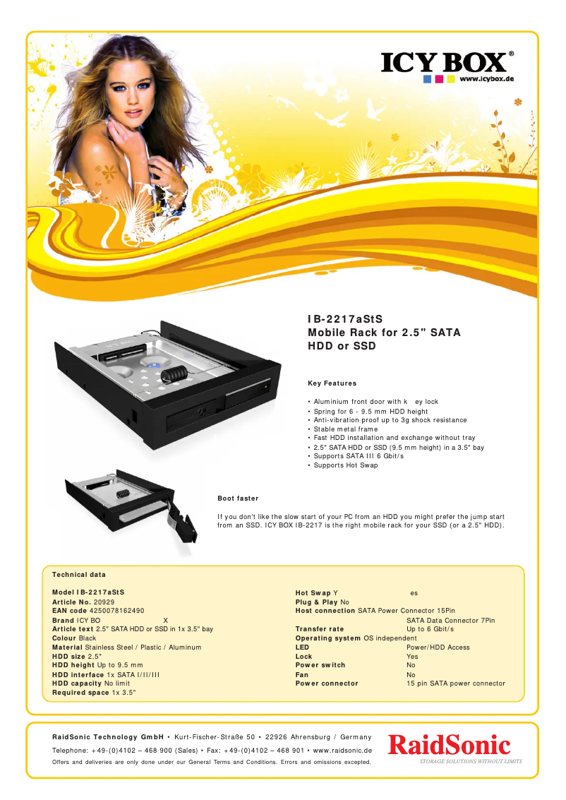 Imagen de la primera página del manual del dispositivo IB-2217aStS