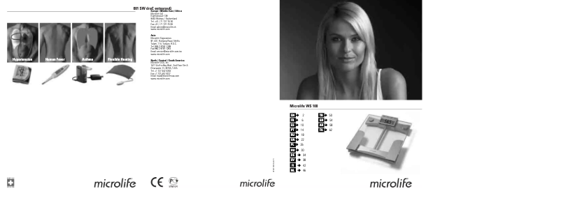 Página 1 del manual Manual de usuario Microlife WS 100