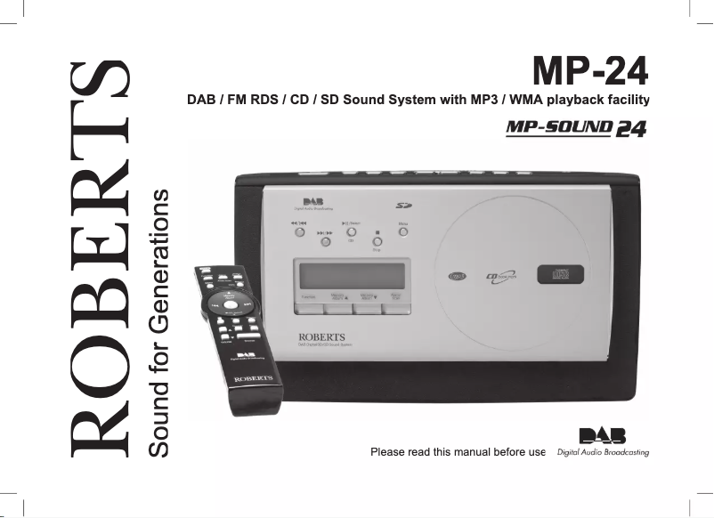 Página 1 del manual Manual de usuario Roberts Sound 24