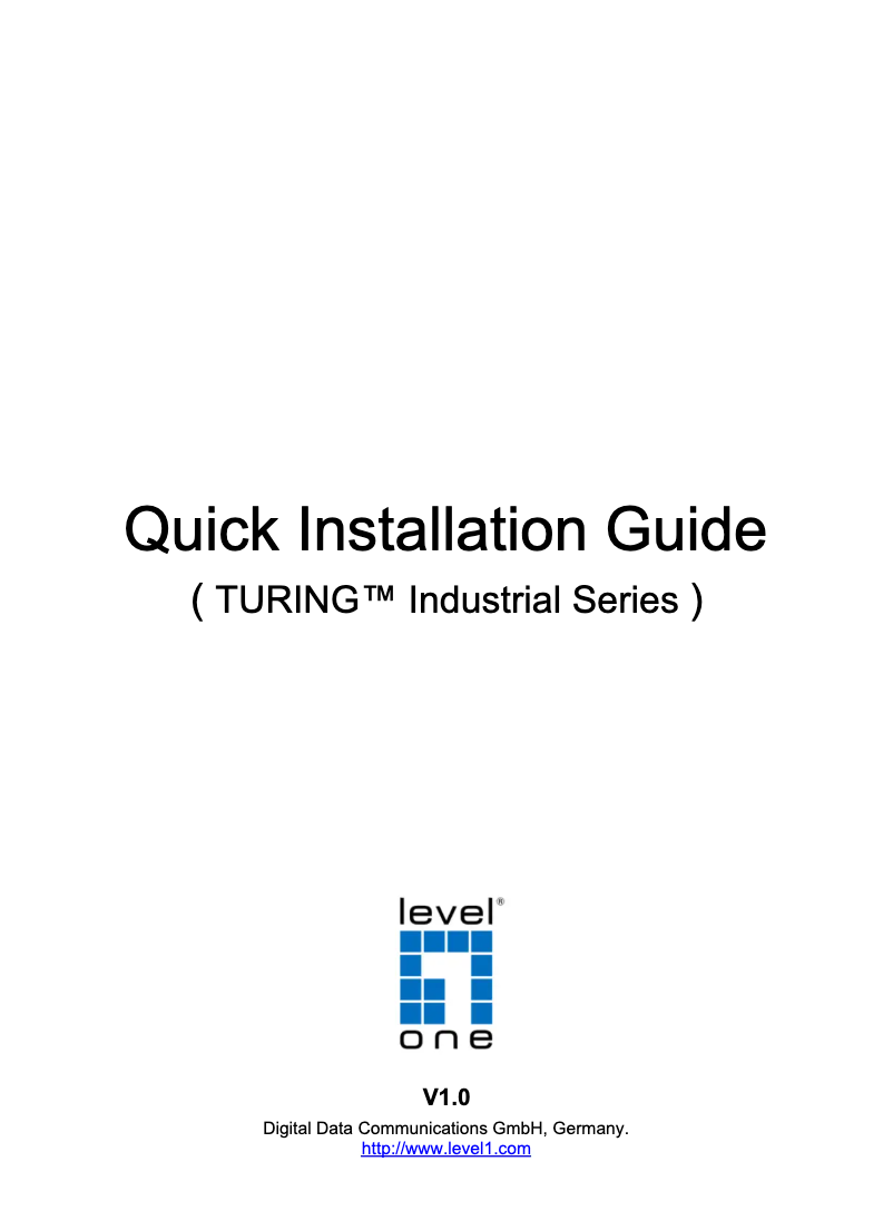 Página 1 del manual Manual de usuario LevelOne IGP-1271