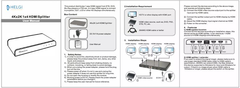 Imagen de la primera página del manual del dispositivo HLG0314PRO