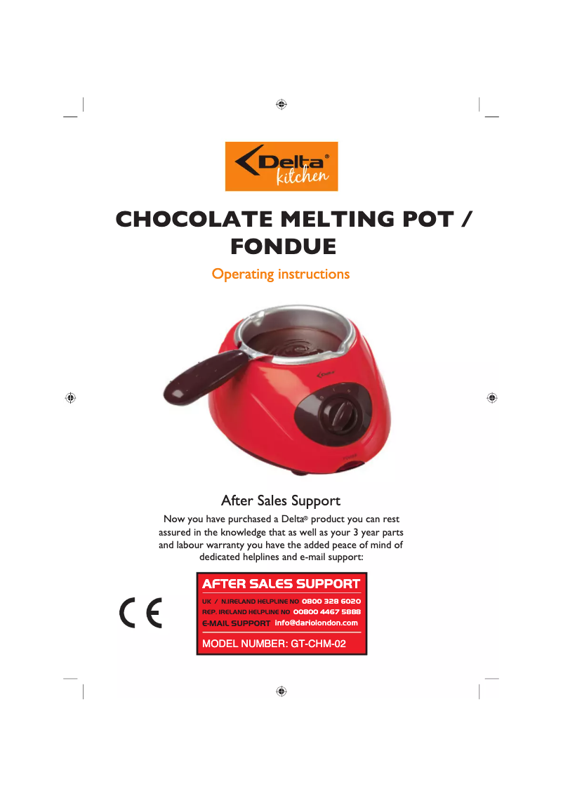 Página 1 del manual Manual de usuario Delta GT-CHM-02