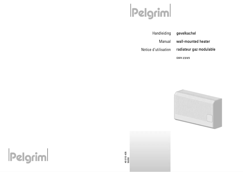 Página nº 1 - Manual de usuario Pelgrim GWH3