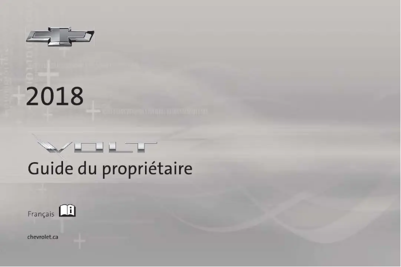 Página 1 del manual Manual de usuario Chevrolet Volt (2018)