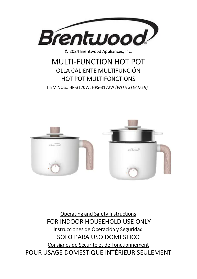 Imagen de la primera página del manual del dispositivo HPS-3172W