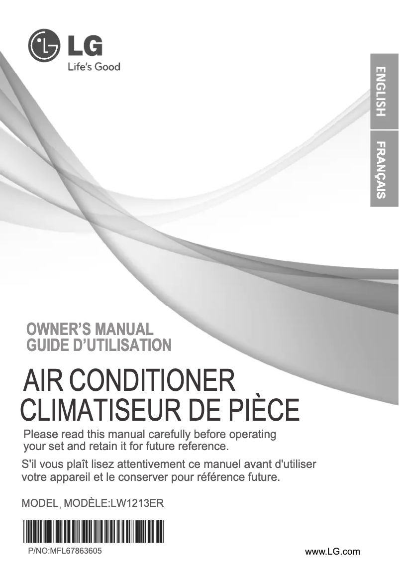 Imagen de la primera página del manual del dispositivo LW1213ER