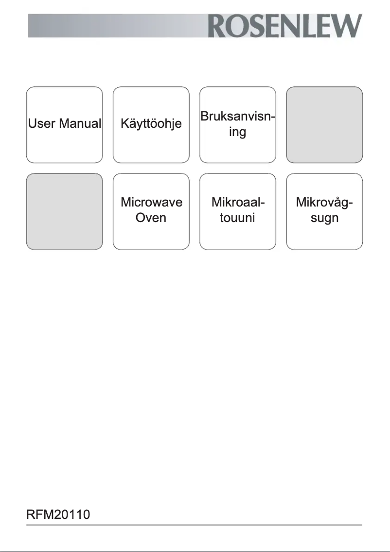 Imagen de la primera página del manual del dispositivo RFM20110WA