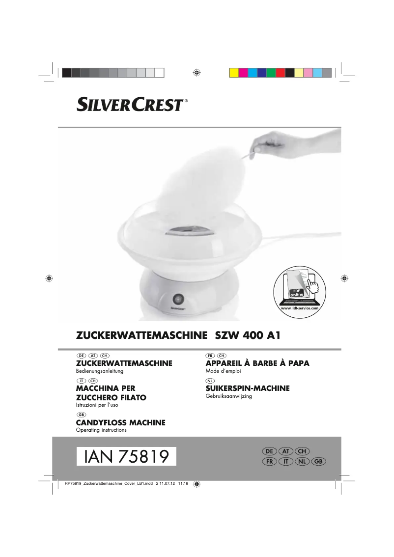 Página 1 del manual Manual de usuario SilverCrest SZM 500 A1