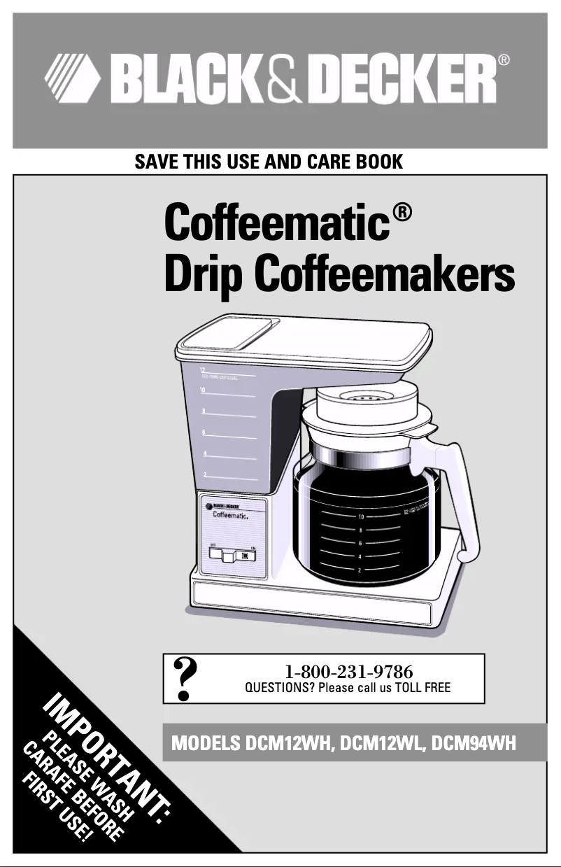 Imagen de la primera página del manual del dispositivo DCM94WH