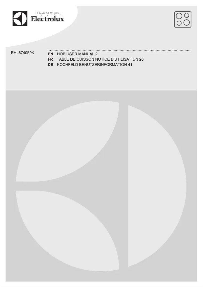 Página 1 del manual Manual de usuario Electrolux EHL6740F9K