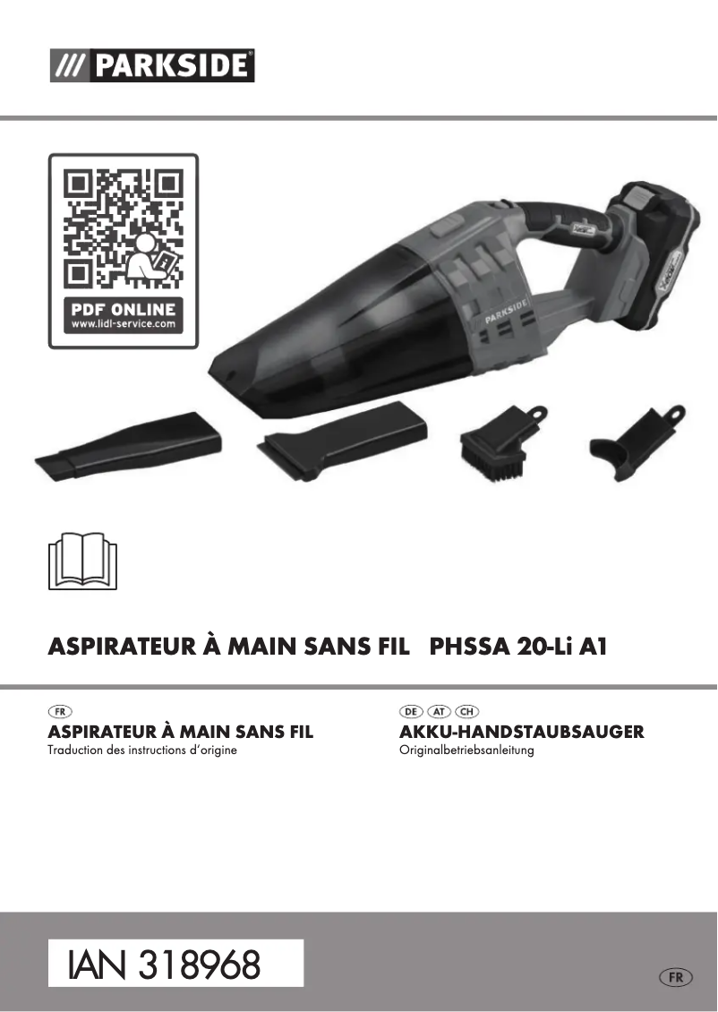 Página nº 1 - Manual de usuario Parkside PHSSA 20-Li A1