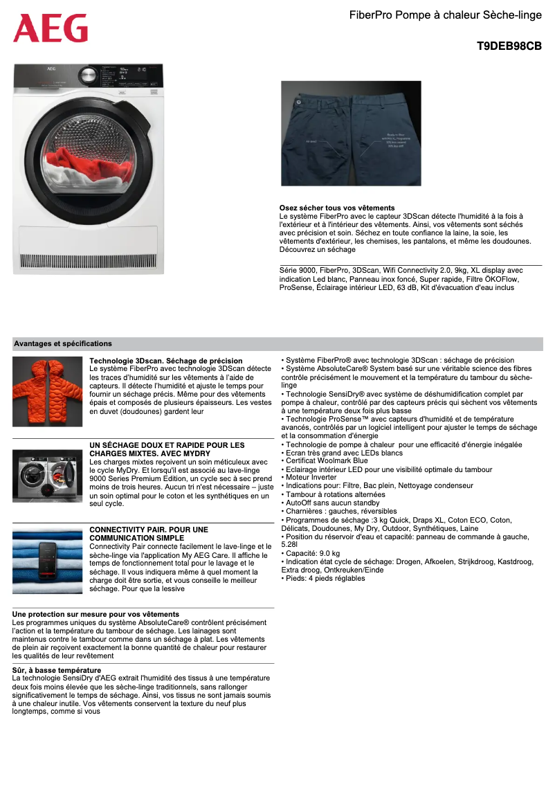 Imagen de la primera página del manual del dispositivo T9DEB98CB