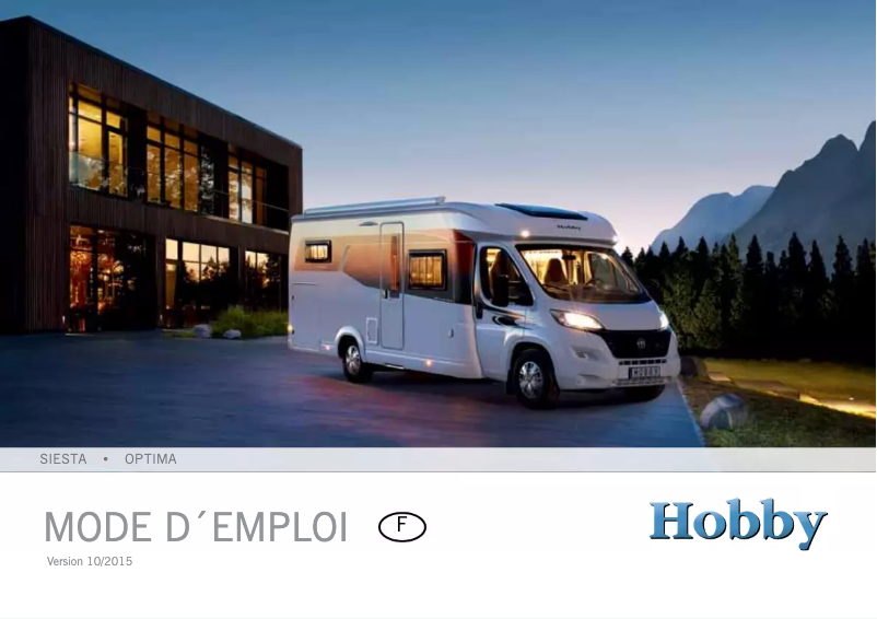 Página 1 del manual Manual de usuario Hobby Optima (2015)