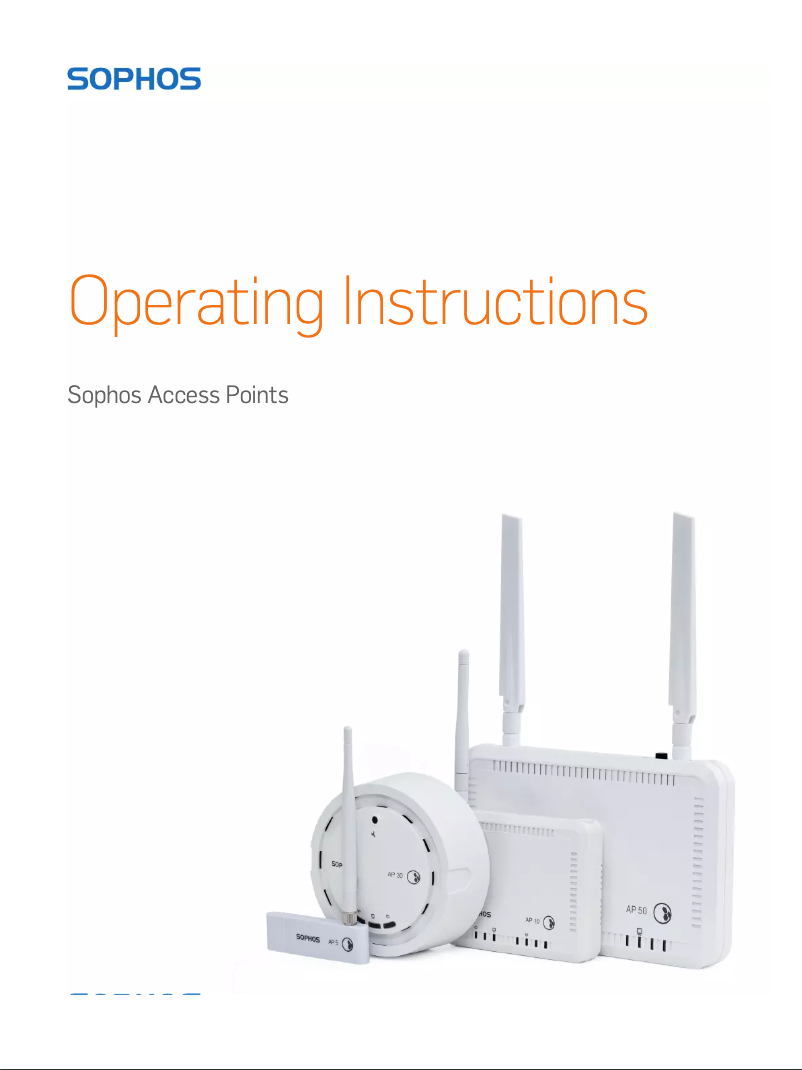 Página 1 del manual Manual de usuario Sophos AP30