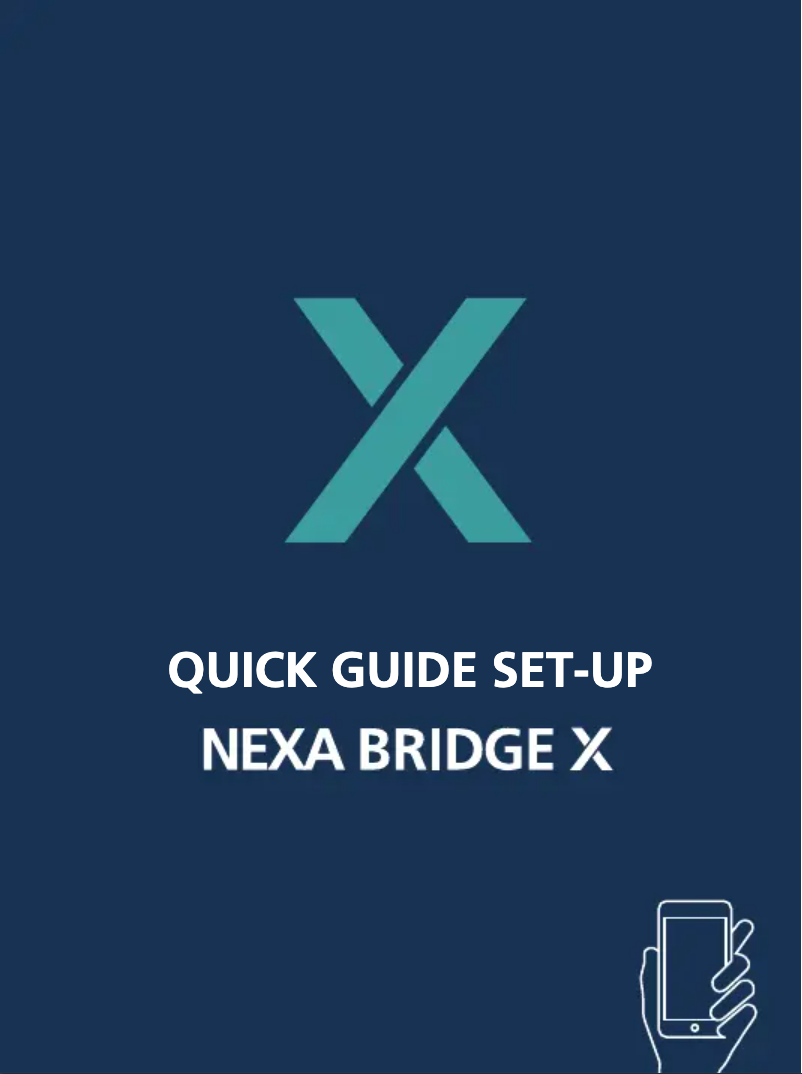 Imagen de la primera página del manual del dispositivo Bridge X