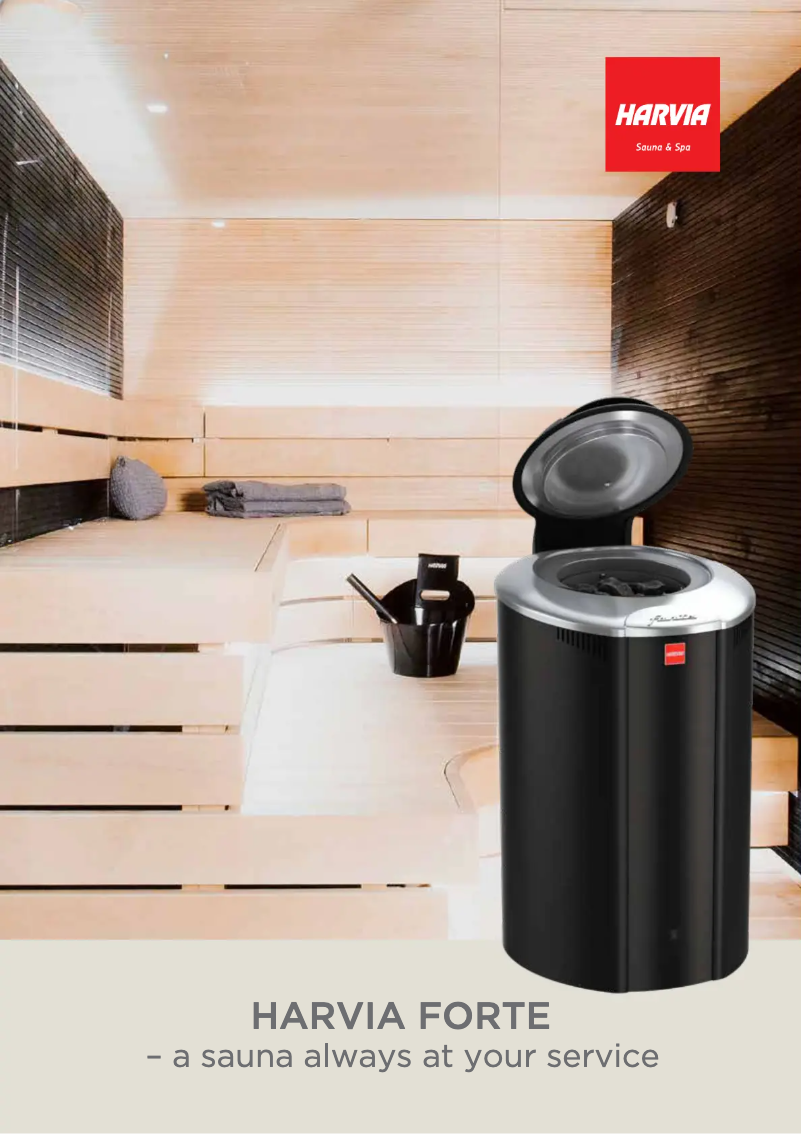 Página 1 del manual Manual de instrucciones Harvia Forte AFB9